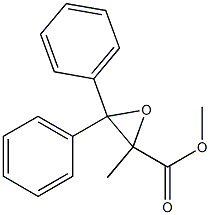 2-Methyl-3,3-diphenyloxirane-2-carboxylic acid methyl ester Structure
