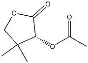 Acetic acid (3R)-2-oxo-4,4-dimethyltetrahydrofuran-3-yl ester Structure
