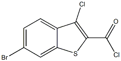 6-bromo-3-chloro-1-benzothiophene-2-carbonyl chloride Structure