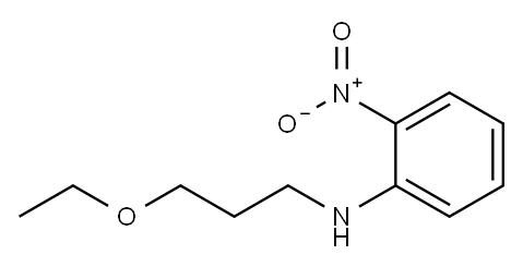 N-(3-ethoxypropyl)-2-nitroaniline Structure