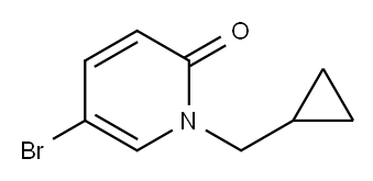5-Bromo-1-(cyclopropylmethyl)pyridin-2(1H)-one Structure