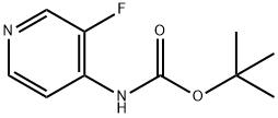 tert-Butyl 3-fluoropyridin-4-ylcarbamate Structure