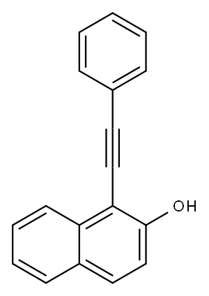 1-(phenylethynyl)naphthalen-2-ol Structure