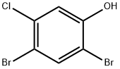 2,4-dibromo-5-chlorophenol Structure