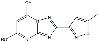 2-(5-METHYLISOXAZOL-3-YL)[1,2,4]TRIAZOLO[1,5-A]PYRIMIDINE-5,7-DIOL Structure