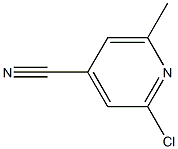 2-chloro-6-methyl-isonicotinonitrile Structure