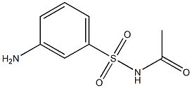 N-ACETYL-3-AMINOBENZENESULFONAMIDE Structure