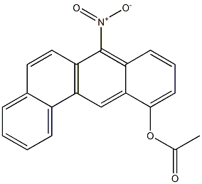 11-ACETOXY-7-NITROBENZ(A)ANTHRACENE Structure