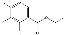 2,4-DIFLUORO-3-METHYLBENZOIC ACID ETHYL ESTER Structure