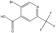5-BROMO-2-(TRIFLUOROMETHYL)PYRIDINE-4-CARBOXYLIC ACID Structure