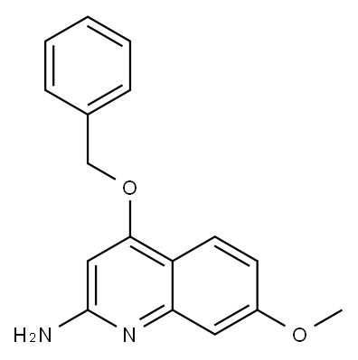 4-(benzyloxy)-7-methoxyquinolin-2-amine Structure