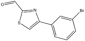 4-(3-BROMO-PHENYL)-THIAZOLE-2-CARBALDEHYDE Structure