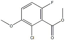 methyl 2-chloro-6-fluoro-3-methoxybenzoate Structure