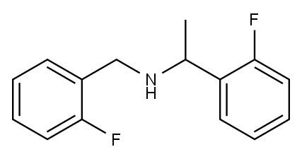 [1-(2-fluorophenyl)ethyl][(2-fluorophenyl)methyl]amine Structure