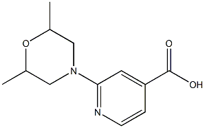 2-(2,6-dimethylmorpholin-4-yl)pyridine-4-carboxylic acid Structure