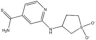 2-[(1,1-dioxidotetrahydrothien-3-yl)amino]pyridine-4-carbothioamide Structure