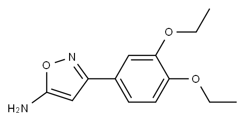 3-(3,4-diethoxyphenyl)-1,2-oxazol-5-amine Structure