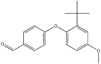 4-(2-tert-butyl-4-methoxyphenoxy)benzaldehyde Structure