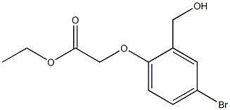ethyl 2-[4-bromo-2-(hydroxymethyl)phenoxy]acetate Structure