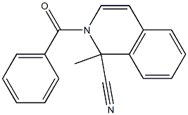 2-Benzoyl-1-methyl-1,2-dihydro-isoquinoline-1-carbonitrile Structure