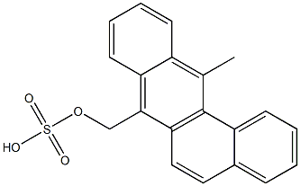Sulfuric acid (12-methylbenzo[a]anthracene-7-yl)methyl ester Structure
