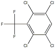2,3,5,6-Tetrachloro-1-(trifluoromethyl)benzene Structure