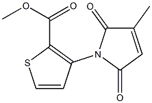 methyl 3-(3-methyl-2,5-dioxo-2,5-dihydro-1H-pyrrol-1-yl)thiophene-2-carboxylate Structure