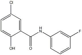 5-chloro-N-(3-fluorophenyl)-2-hydroxybenzamide Structure