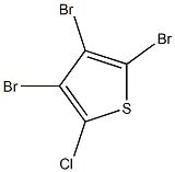 2-Chloro-3,4,5-tribromothiophene Structure