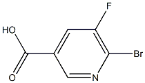 6-BROMO-5-FLUOROPYRIDINE-3-CARBOXYLIC ACID Structure