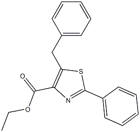 ETHYL 5-BENZYL-2-PHENYL-1,3-THIAZOLE-4-CARBOXYLATE Structure