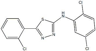 N2-(2,5-dichlorophenyl)-5-(2-chlorophenyl)-1,3,4-thiadiazol-2-amine Structure