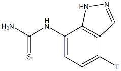 N-(4-fluoro-1H-indazol-7-yl)thiourea Structure