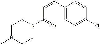 (Z)-3-(4-chlorophenyl)-1-(4-methylpiperazino)-2-propen-1-one Structure