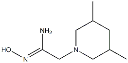 (1Z)-2-(3,5-dimethylpiperidin-1-yl)-N'-hydroxyethanimidamide Structure