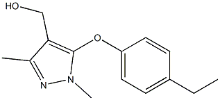 [5-(4-ethylphenoxy)-1,3-dimethyl-1H-pyrazol-4-yl]methanol Structure