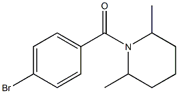 1-(4-bromobenzoyl)-2,6-dimethylpiperidine Structure