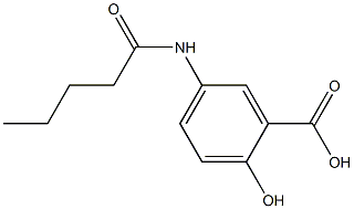 2-hydroxy-5-pentanamidobenzoic acid Structure