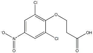 3-(2,6-dichloro-4-nitrophenoxy)propanoic acid Structure