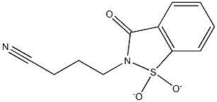 4-(1,1-dioxido-3-oxo-1,2-benzisothiazol-2(3H)-yl)butanenitrile Structure