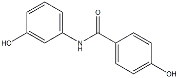 4-hydroxy-N-(3-hydroxyphenyl)benzamide Structure