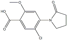 5-chloro-2-methoxy-4-(2-oxopyrrolidin-1-yl)benzoic acid Structure
