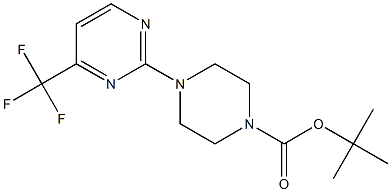 tert-Butyl 4-[4-(trifluoromethyl)pyrimidin-2-yl]piperazine-1-carboxylate ,97% Structure