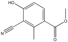 2-Methyl-3-cyano-4-hydroxybenzoic acid methyl ester Structure
