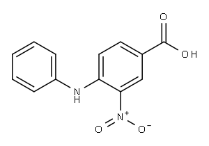 4-Phenylamino-3-nitrobenzoic acid Structure
