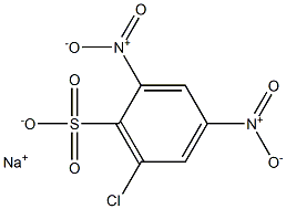 6-Chloro-2,4-dinitrobenzenesulfonic acid sodium salt Structure