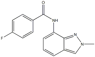 4-fluoro-N-(2-methyl-2H-indazol-7-yl)benzenecarboxamide Structure