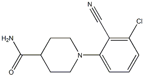 1-(3-chloro-2-cyanophenyl)piperidine-4-carboxamide Structure