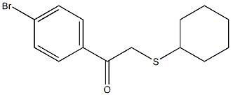 1-(4-bromophenyl)-2-(cyclohexylsulfanyl)-1-ethanone Structure