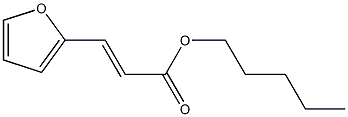 2-furanacrylic acid amyl ester Structure